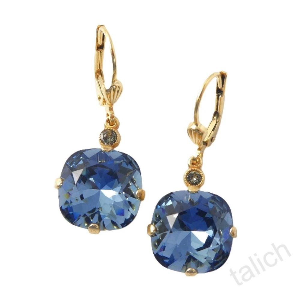 La Vie Parisienne Catherine Popesco  
Swarovski Crystal Earrings EUC
